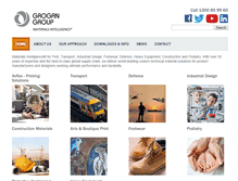 Tablet Screenshot of grogangroup.com